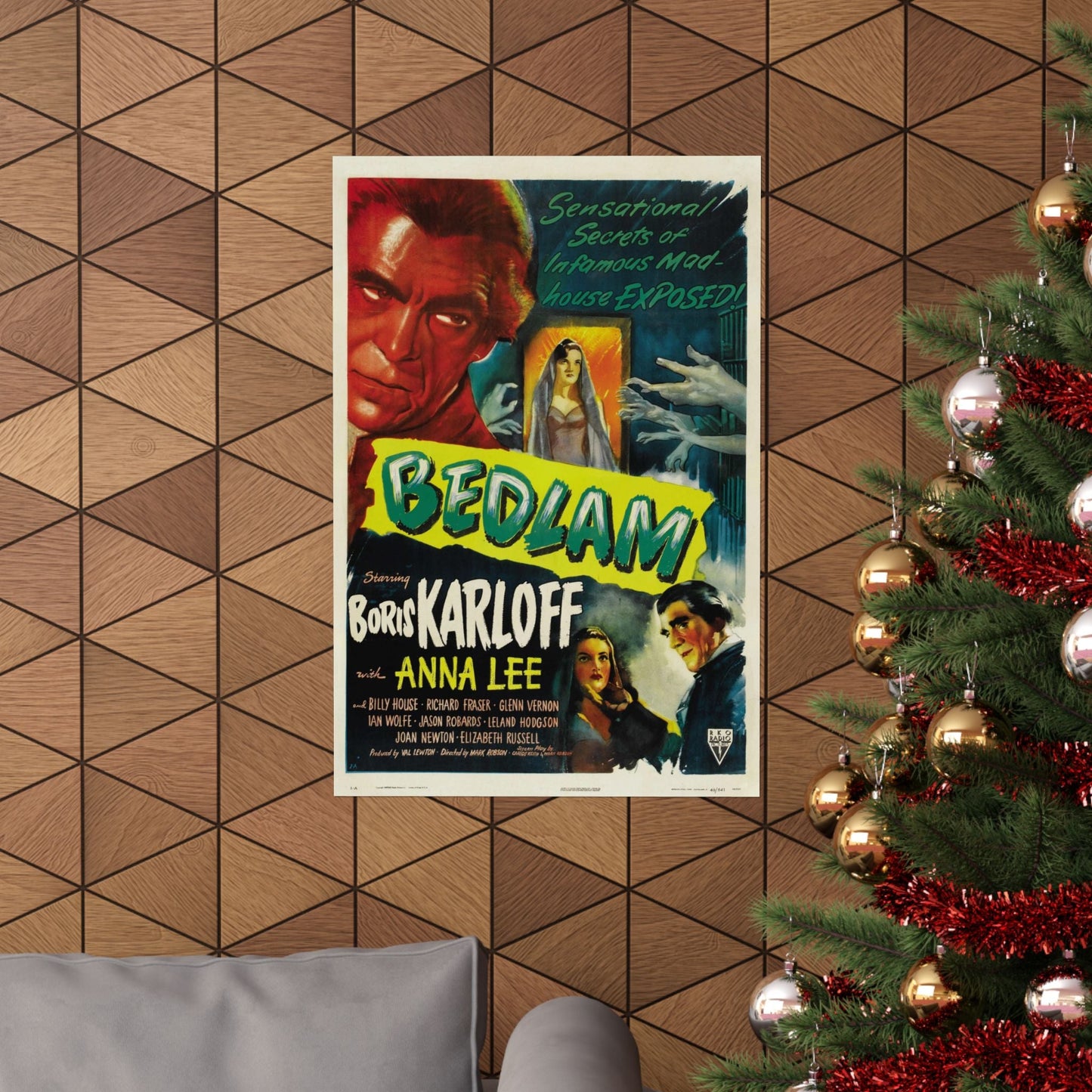 BEDLAM 1946 - Paper Movie Poster-The Sticker Space