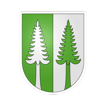 Bedretto-coat of arms (Switzerland) (Coat of Arms) STICKER Vinyl Kiss-Cut Decal 3 Inch White - The Sticker Space