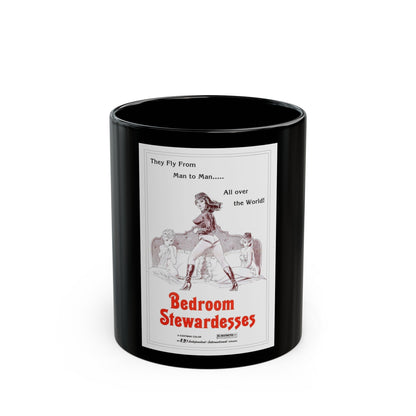 BEDROOM STEWARDESSES 1978 Movie Poster - Black Coffee Mug-11oz-The Sticker Space