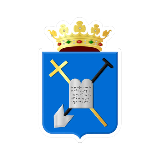 Bedum wapen (Netherlands) (Coat of Arms) STICKER Vinyl Kiss-Cut Decal 2 Inch White - The Sticker Space