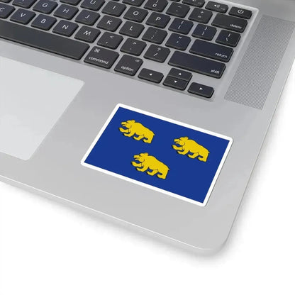 Beernem vlag (Belgium) STICKER Vinyl Kiss-Cut Decal - The Sticker Space