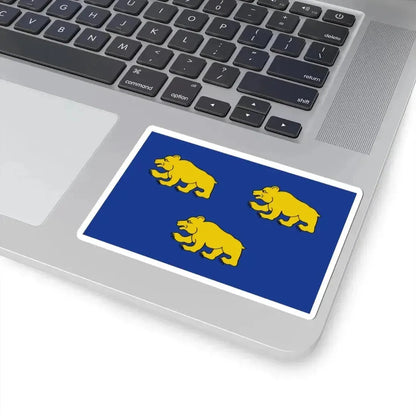 Beernem vlag (Belgium) STICKER Vinyl Kiss-Cut Decal - The Sticker Space