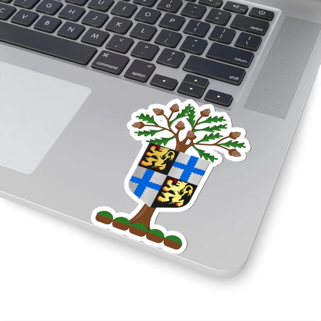 Beersel wapen (Belgium) (Coat of Arms) STICKER Vinyl Kiss-Cut Decal - The Sticker Space