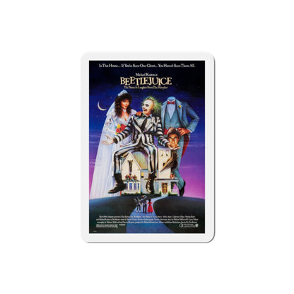 Beetlejuice 1988 Movie Poster Die-Cut Magnet-2" x 2"-The Sticker Space