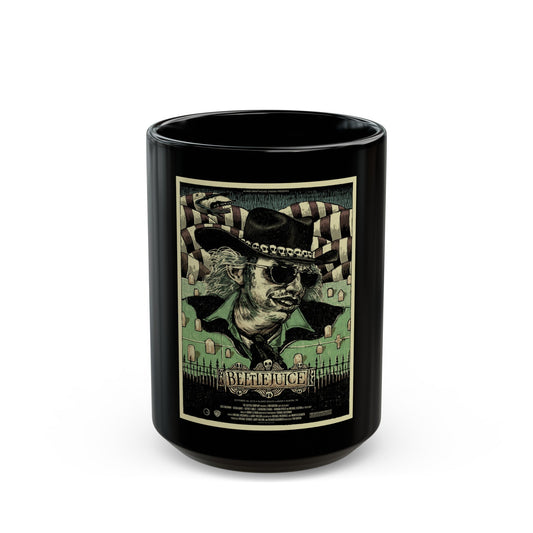 BEETLEJUICE (ALAMO) 1988 Movie Poster - Black Coffee Mug-15oz-The Sticker Space