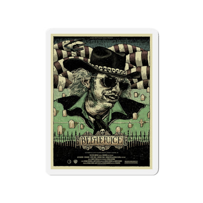 BEETLEJUICE (ALAMO) 1988 Movie Poster - Die-Cut Magnet-4" x 4"-The Sticker Space