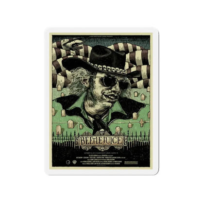 BEETLEJUICE (ALAMO) 1988 Movie Poster - Refrigerator Magnet 3 Inch - The Sticker Space