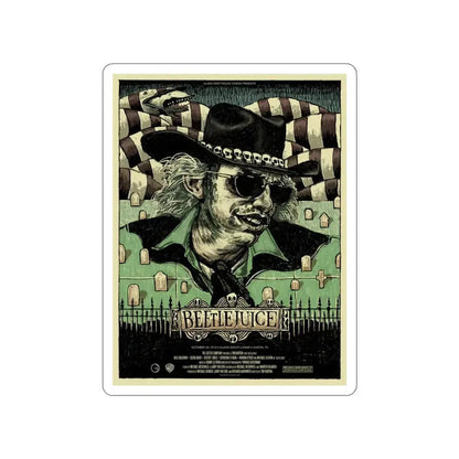 BEETLEJUICE (ALAMO) 1988 Movie Poster STICKER Vinyl Die-Cut Decal - The Sticker Space