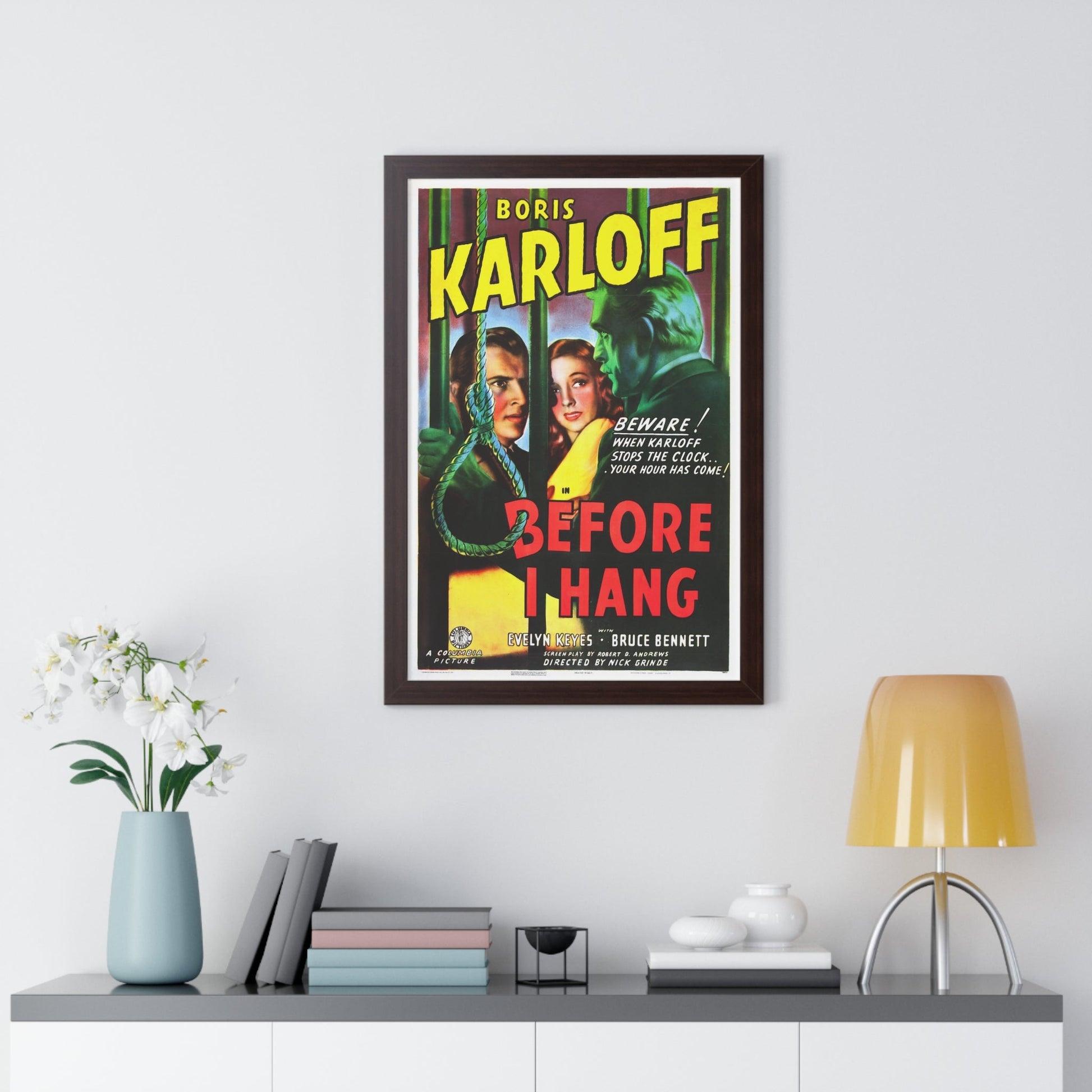 BEFORE I HANG 1940 - Framed Movie Poster-The Sticker Space