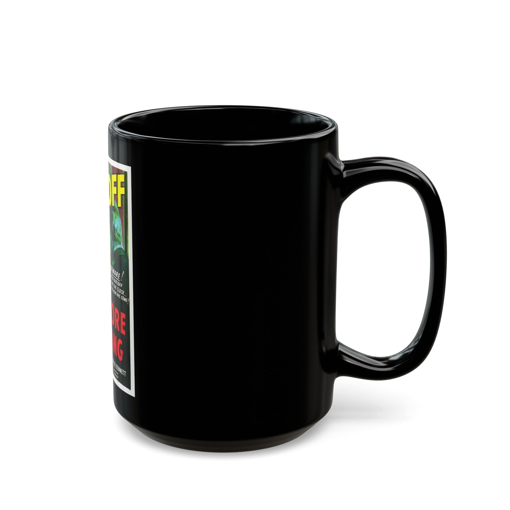 BEFORE I HANG 1940 Movie Poster - Black Coffee Mug-The Sticker Space