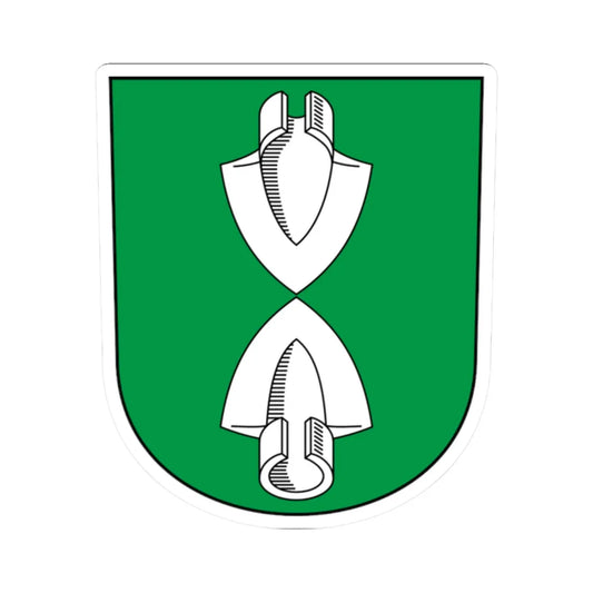 Beggingen-blazon (Switzerland) (Coat of Arms) STICKER Vinyl Kiss-Cut Decal 2 Inch White - The Sticker Space
