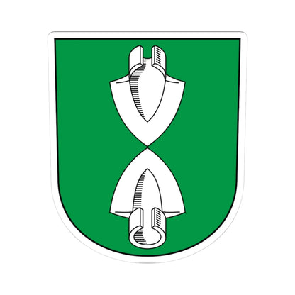 Beggingen-blazon (Switzerland) (Coat of Arms) STICKER Vinyl Kiss-Cut Decal 3 Inch White - The Sticker Space
