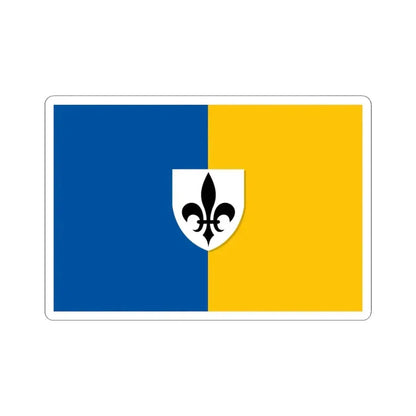 Begijnendijk vlag (Belgium) STICKER Vinyl Kiss-Cut Decal 6 Inch White - The Sticker Space