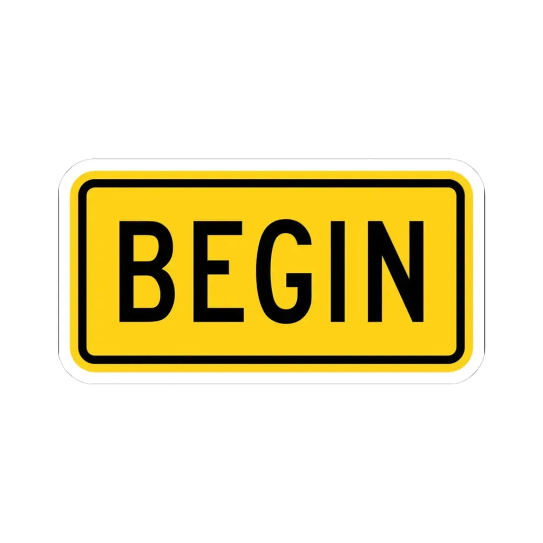 Begin plate Wyoming (Wyoming) (Road Sign) STICKER Vinyl Kiss-Cut Decal - The Sticker Space