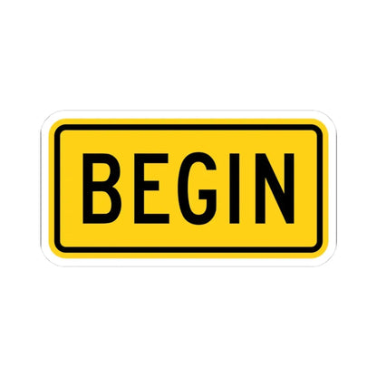 Begin plate Wyoming (Wyoming) (Road Sign) STICKER Vinyl Kiss-Cut Decal - The Sticker Space