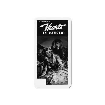 Beginning - Hearts In Danger, Liberty magazine, July 15, 1939 (Magazine Illustration) Refrigerator Magnet 6 Inch Die-Cut - The Sticker Space