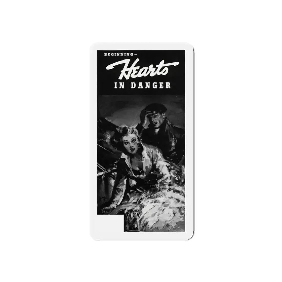 Beginning - Hearts In Danger, Liberty magazine, July 15, 1939 (Magazine Illustration) Refrigerator Magnet - The Sticker Space
