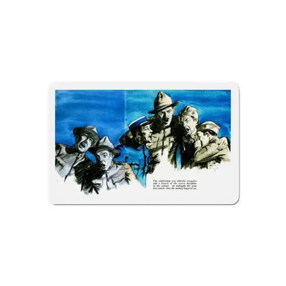 Beginning - No Parachutes (2), Liberty magazine, February 25, 1933 (Magazine Illustration) Refrigerator Magnet - The Sticker Space