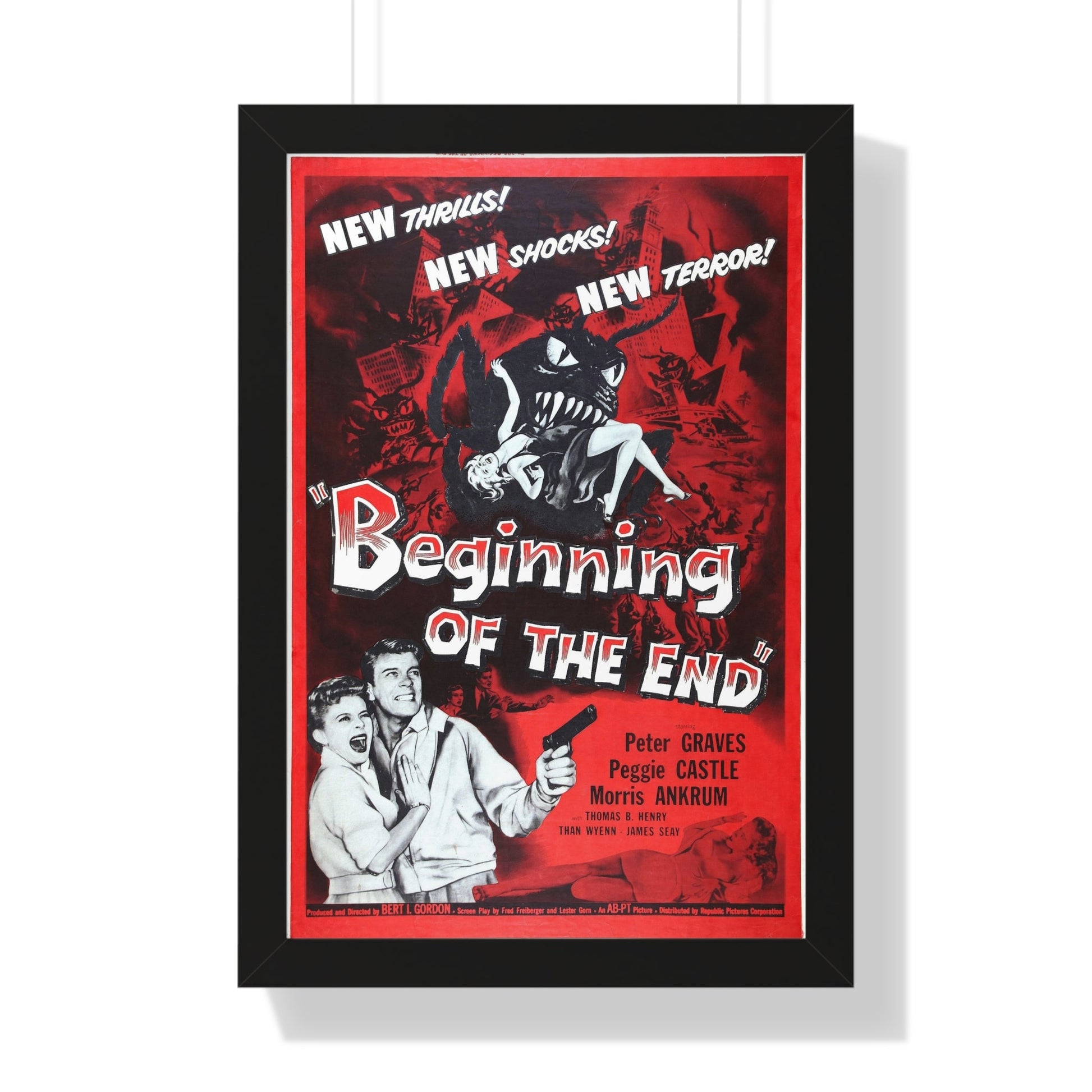 BEGINNING OF THE END 1957 - Framed Movie Poster-16″ x 24″-The Sticker Space