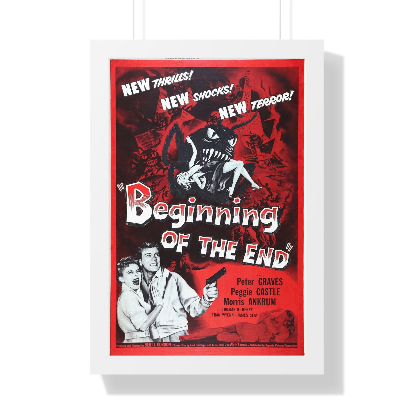 BEGINNING OF THE END 1957 - Framed Movie Poster-16″ x 24″-The Sticker Space