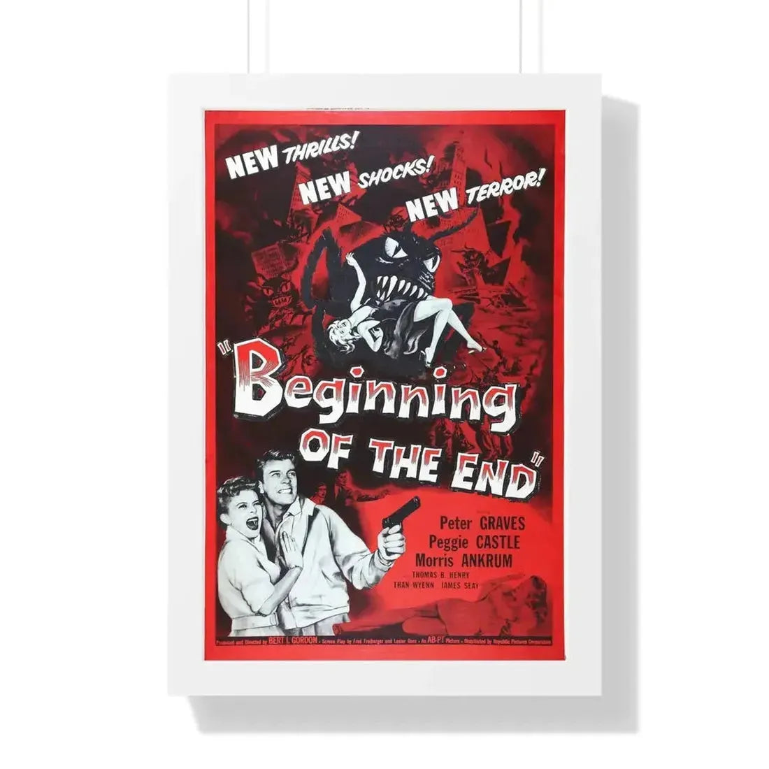 BEGINNING OF THE END 1957 - Framed Movie Poster - The Sticker Space