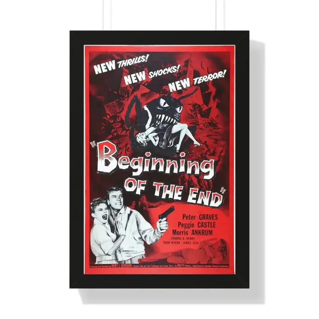 BEGINNING OF THE END 1957 - Framed Movie Poster - The Sticker Space