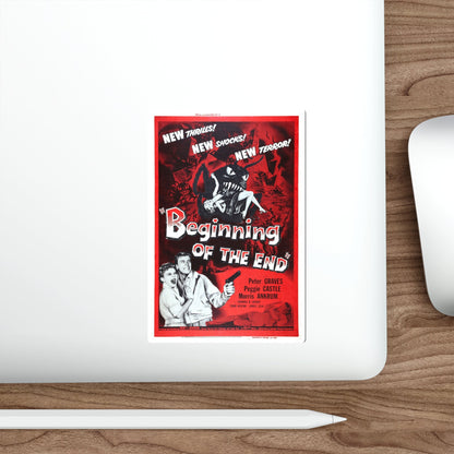 BEGINNING OF THE END 1957 Movie Poster STICKER Vinyl Die-Cut Decal-The Sticker Space