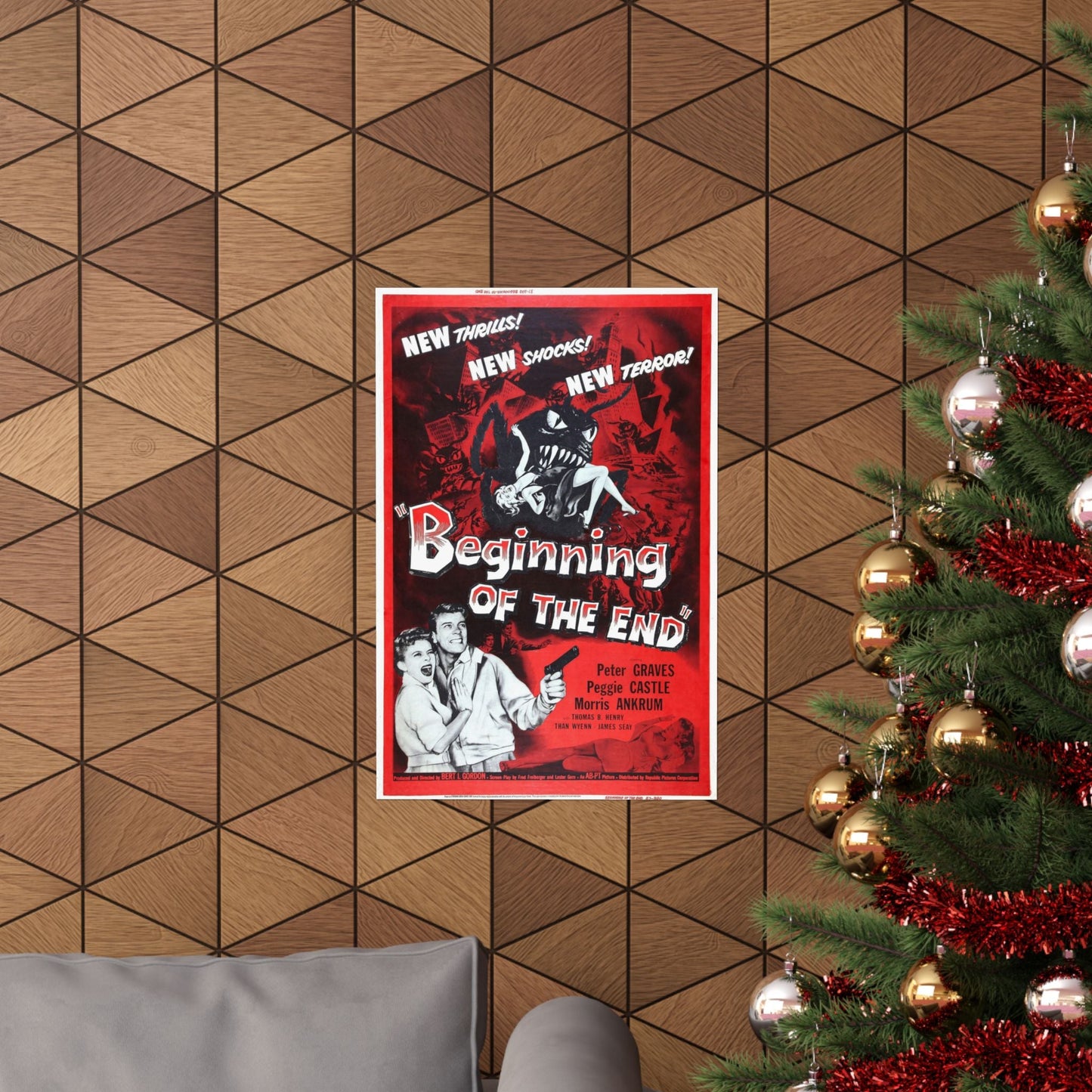 BEGINNING OF THE END 1957 - Paper Movie Poster-The Sticker Space