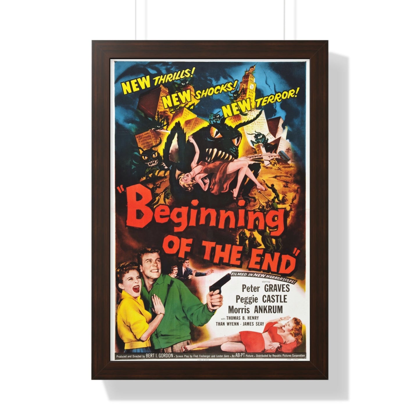 BEGINNING OF THE END (3) 1957 - Framed Movie Poster-16″ x 24″-The Sticker Space