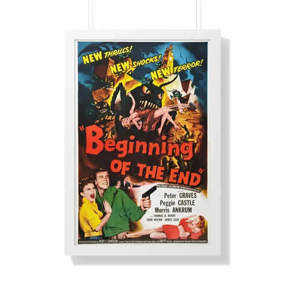 BEGINNING OF THE END (3) 1957 - Framed Movie Poster 20" x 30" White - The Sticker Space