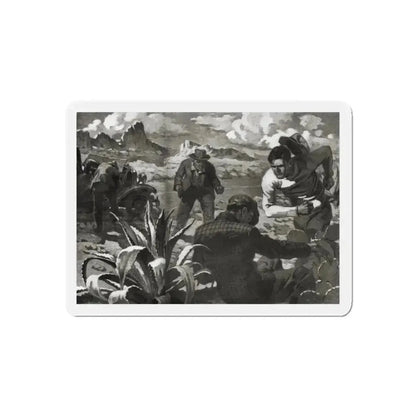 Beginning - Rockaby Brady (1), Liberty magazine, December 3, 1938 (Magazine Illustration) Refrigerator Magnet 4 Inch Die-Cut - The Sticker Space