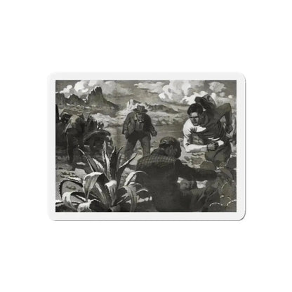 Beginning - Rockaby Brady (1), Liberty magazine, December 3, 1938 (Magazine Illustration) Refrigerator Magnet 5 Inch Die-Cut - The Sticker Space