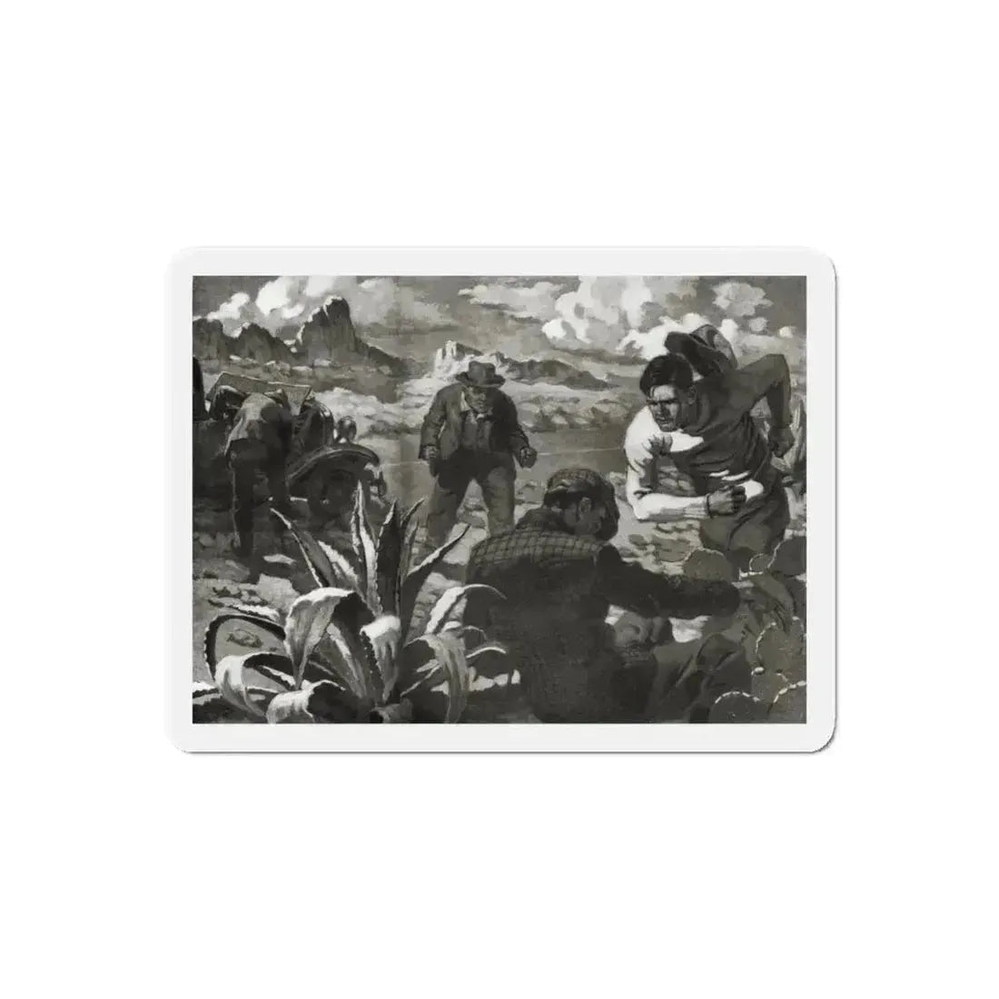 Beginning - Rockaby Brady (1), Liberty magazine, December 3, 1938 (Magazine Illustration) Refrigerator Magnet - The Sticker Space