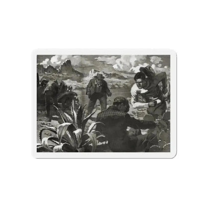 Beginning - Rockaby Brady (1), Liberty magazine, December 3, 1938 (Magazine Illustration) Refrigerator Magnet - The Sticker Space