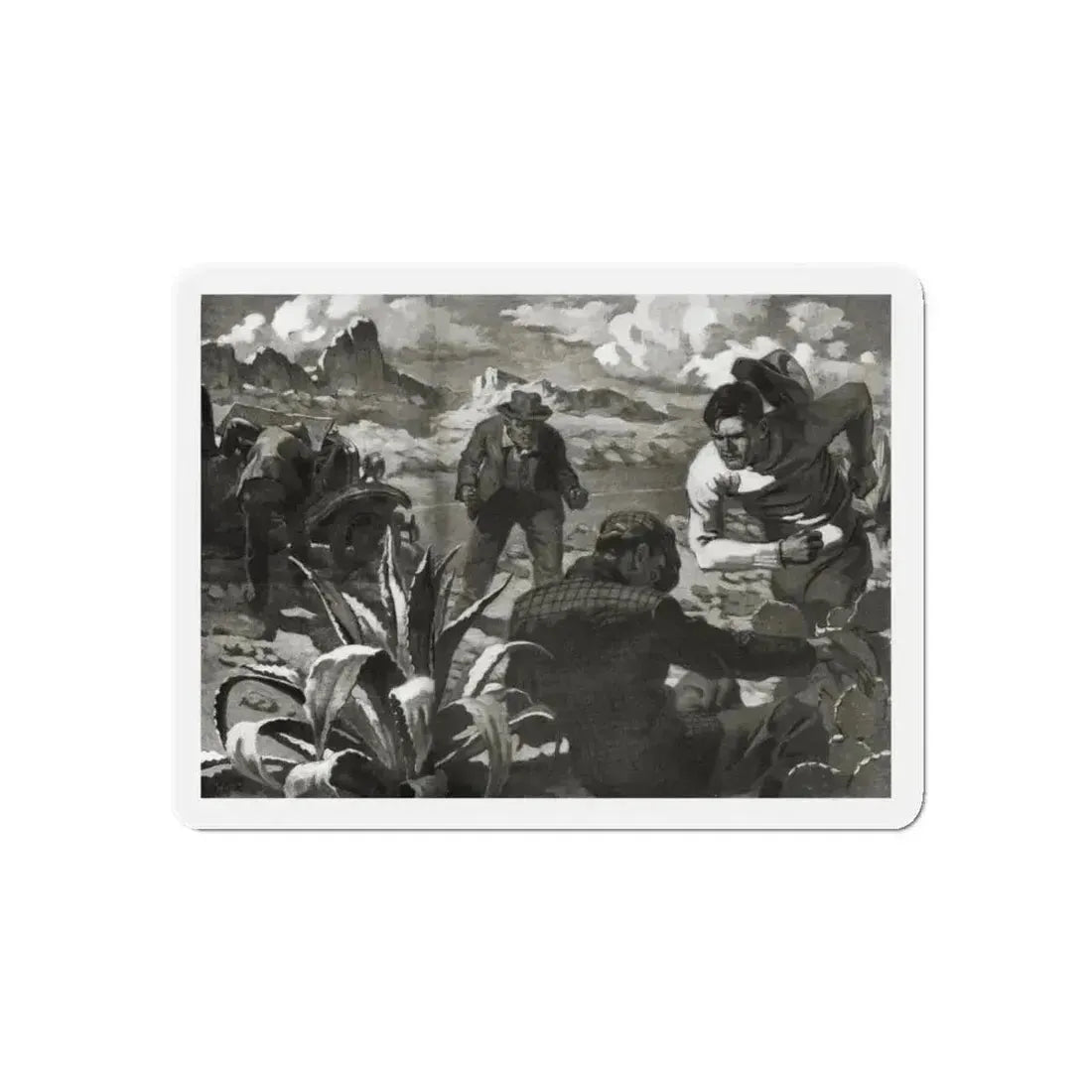 Beginning - Rockaby Brady (1), Liberty magazine, December 3, 1938 (Magazine Illustration) Refrigerator Magnet - The Sticker Space