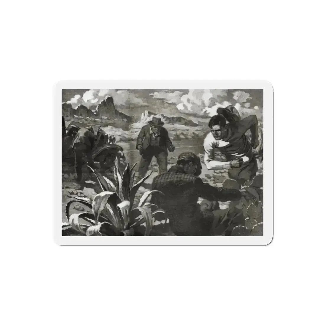 Beginning - Rockaby Brady (1), Liberty magazine, December 3, 1938 (Magazine Illustration) Refrigerator Magnet - The Sticker Space