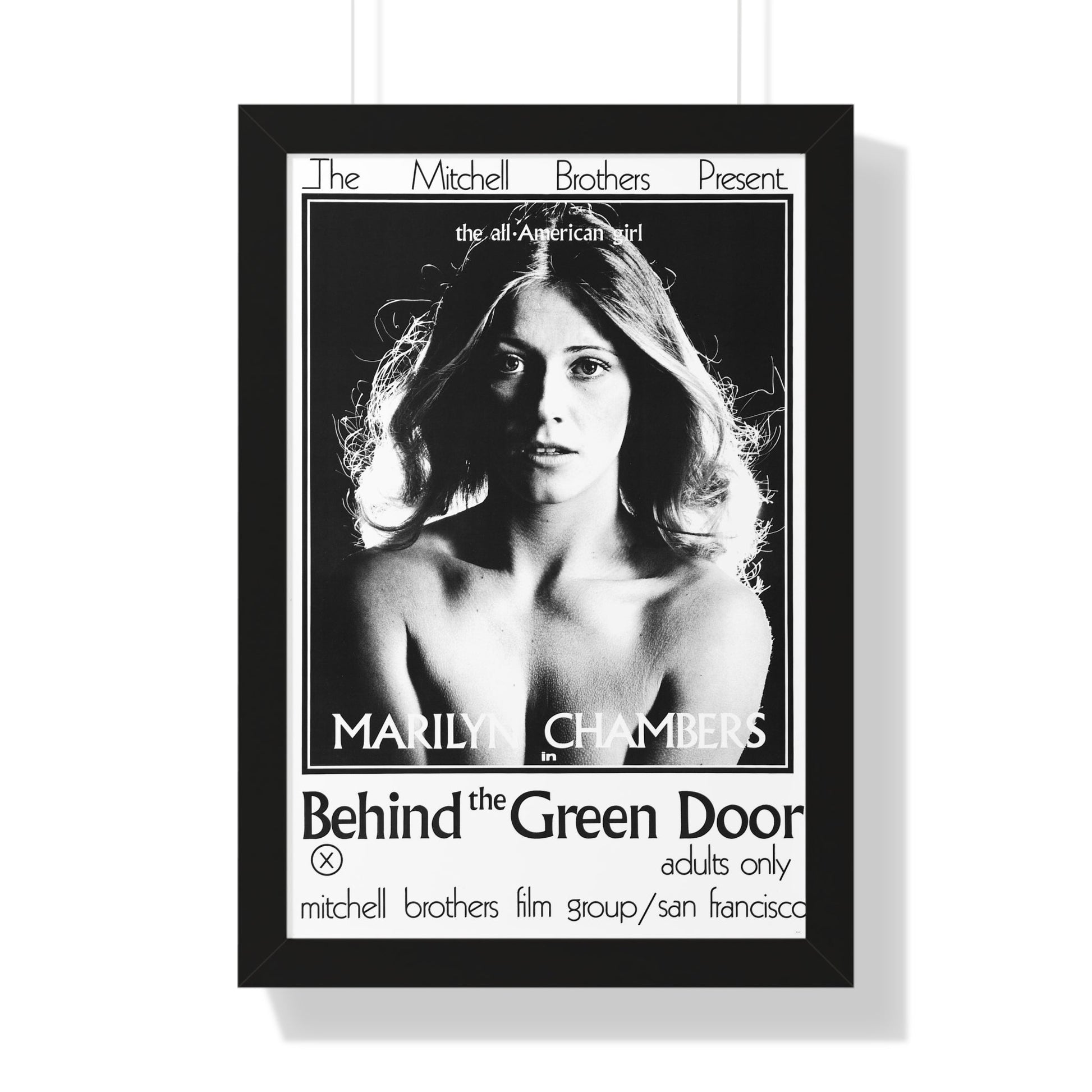 BEHIND THE GREEN DOOR 1972 - Framed Movie Poster-16″ x 24″-The Sticker Space