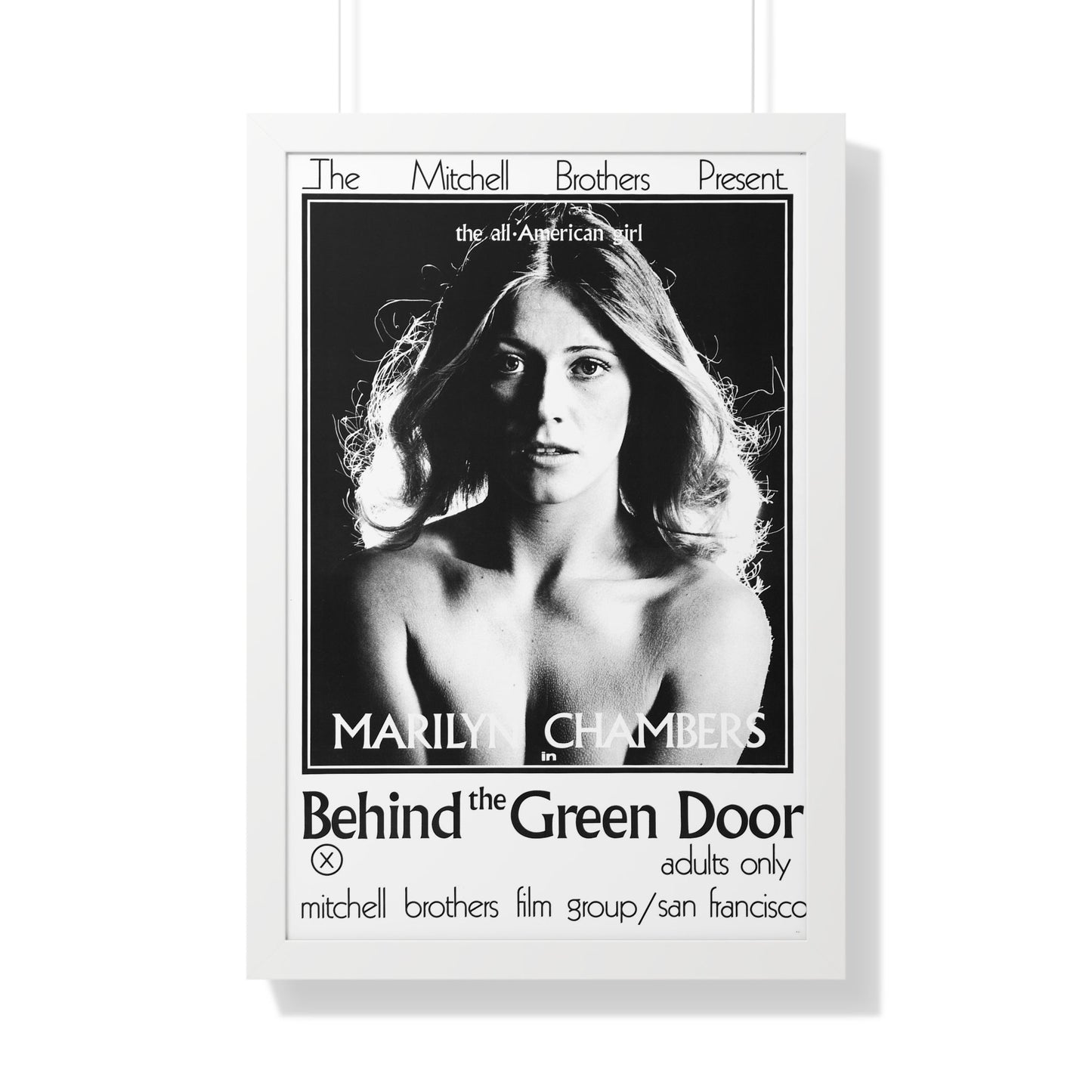 BEHIND THE GREEN DOOR 1972 - Framed Movie Poster-20" x 30"-The Sticker Space