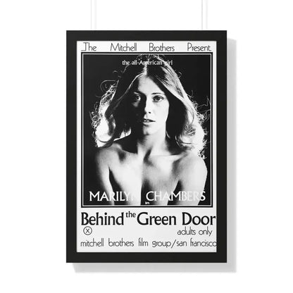 BEHIND THE GREEN DOOR 1972 - Framed Movie Poster - The Sticker Space