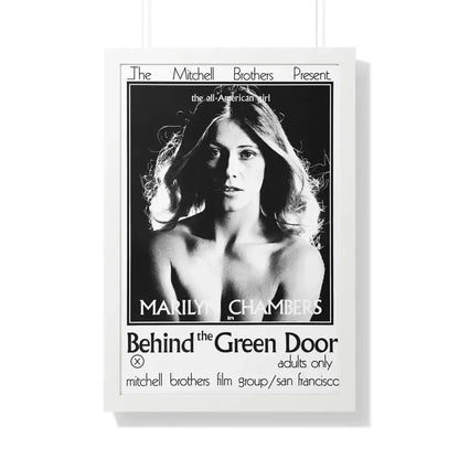 BEHIND THE GREEN DOOR 1972 - Framed Movie Poster - The Sticker Space