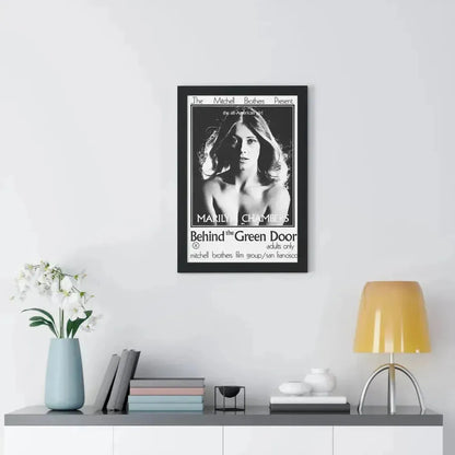 BEHIND THE GREEN DOOR 1972 - Framed Movie Poster - The Sticker Space