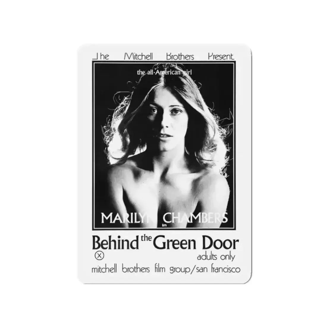 BEHIND THE GREEN DOOR 1972 Movie Poster - Refrigerator Magnet - The Sticker Space