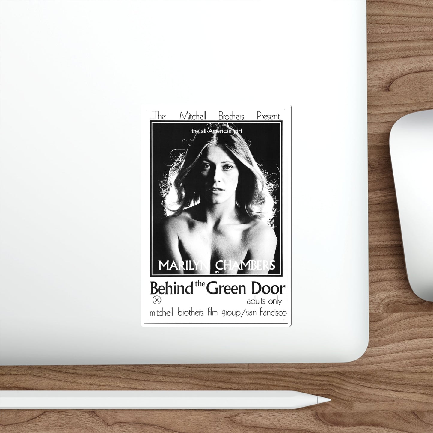 BEHIND THE GREEN DOOR 1972 Movie Poster STICKER Vinyl Die-Cut Decal-The Sticker Space