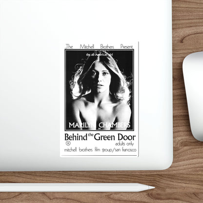 BEHIND THE GREEN DOOR 1972 Movie Poster STICKER Vinyl Die-Cut Decal-The Sticker Space