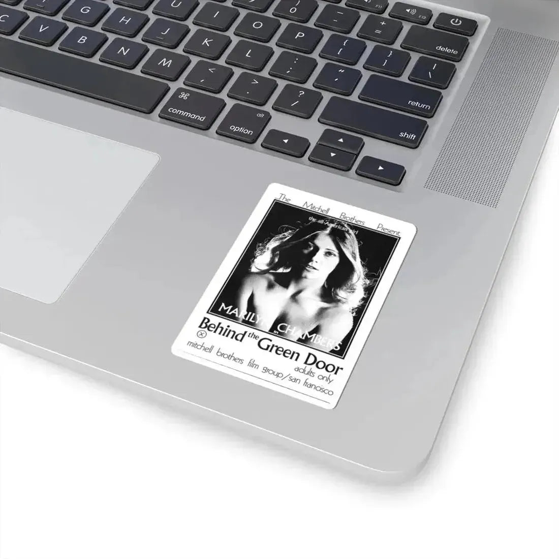 BEHIND THE GREEN DOOR 1972 Movie Poster - STICKER Vinyl Kiss-Cut Decal - The Sticker Space