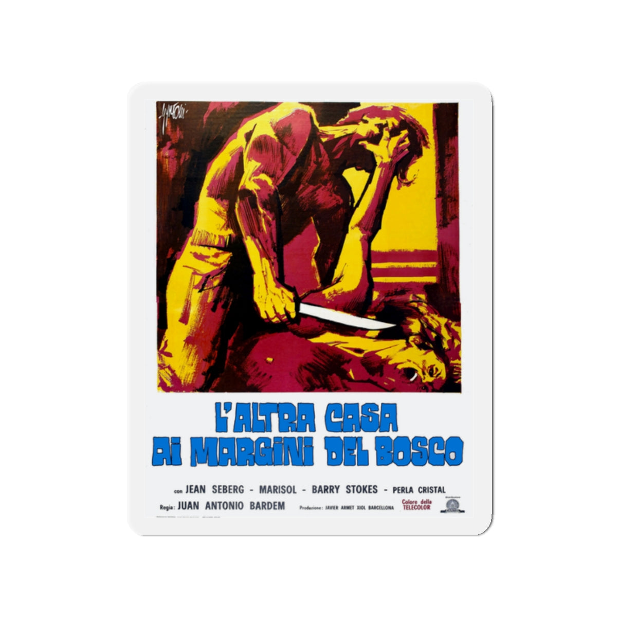 BEHIND THE SHUTTERS (THE CORRUPTION OF CHRIS MILLER) 1973 Movie Poster - Die-Cut Magnet-2" x 2"-The Sticker Space