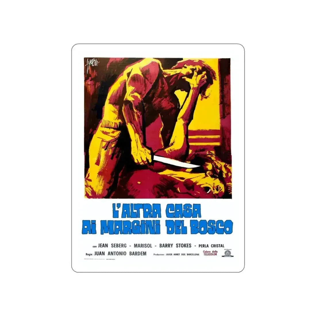 BEHIND THE SHUTTERS (THE CORRUPTION OF CHRIS MILLER) 1973 Movie Poster STICKER Vinyl Die-Cut Decal 3 Inch - The Sticker Space