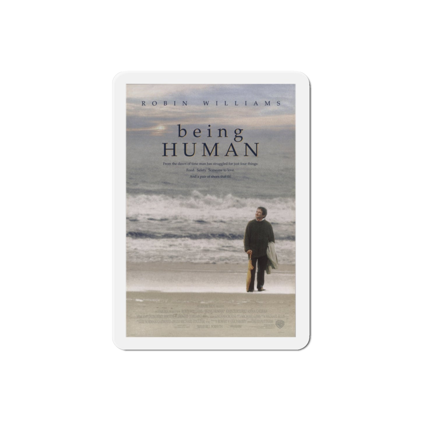 Being Human 1994 Movie Poster Die-Cut Magnet-2" x 2"-The Sticker Space