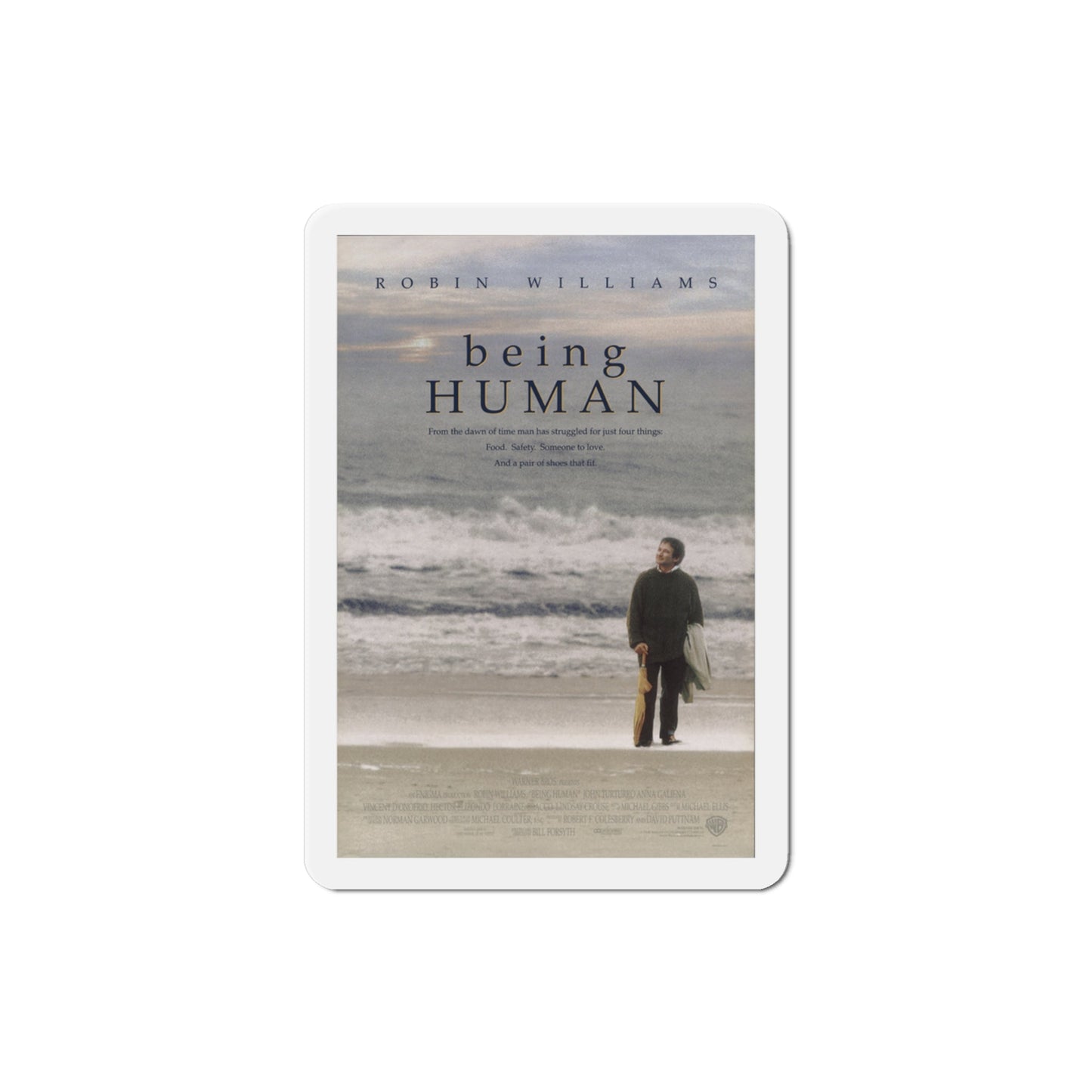 Being Human 1994 Movie Poster Die-Cut Magnet-3" x 3"-The Sticker Space