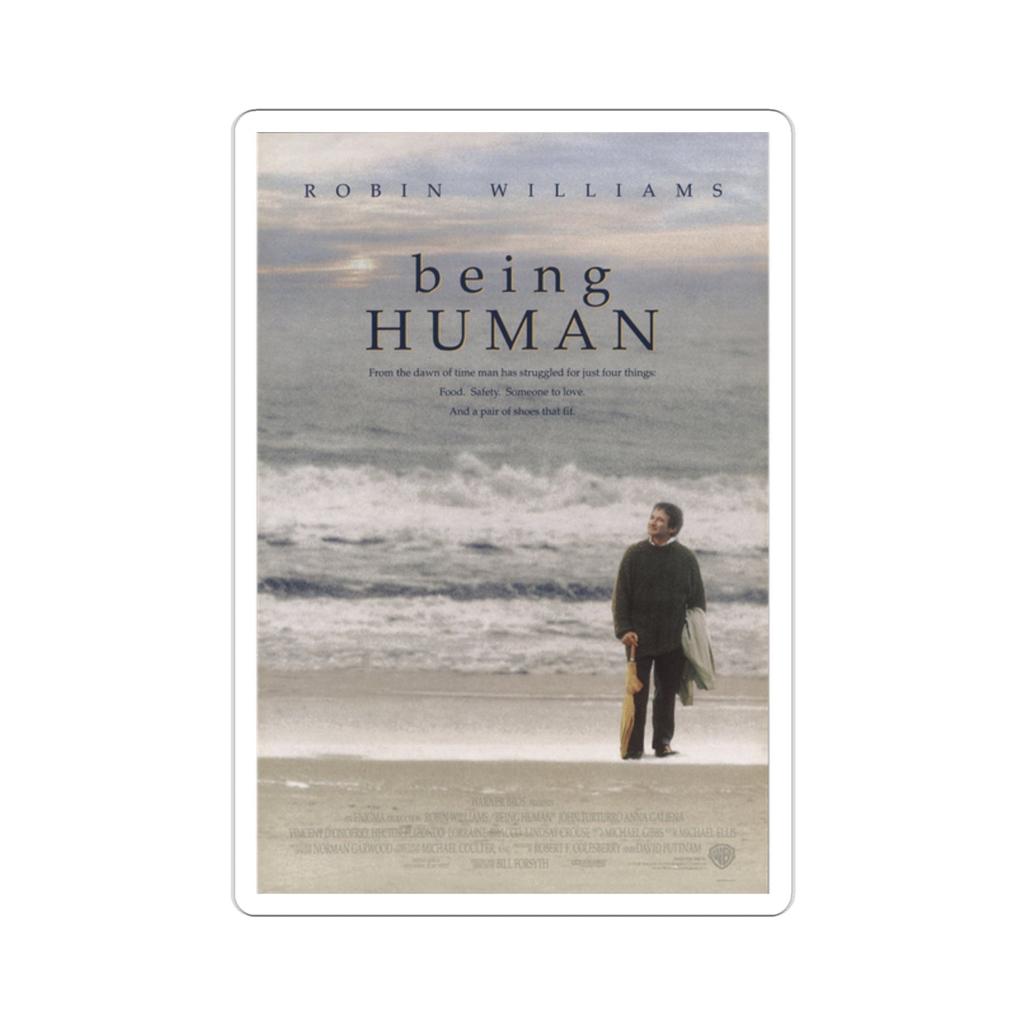 Being Human 1994 Movie Poster STICKER Vinyl Die-Cut Decal-2 Inch-The Sticker Space